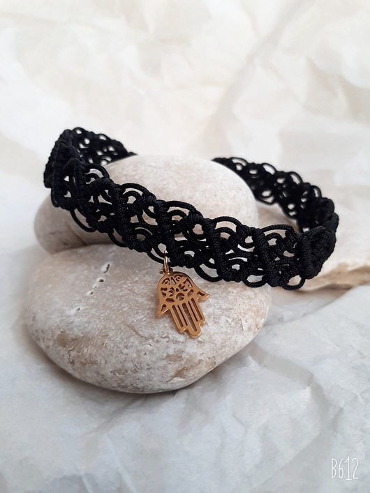 Bransoletka - Makrama - Hamsa KYANE