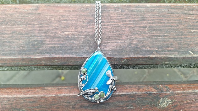 wisiory Niebieski ptak - wisiorek