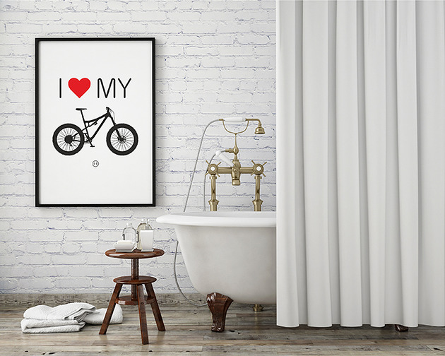 plakat. I love my bike studioixi