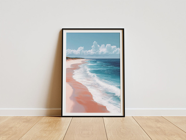 plakaty Plakat - White Beach