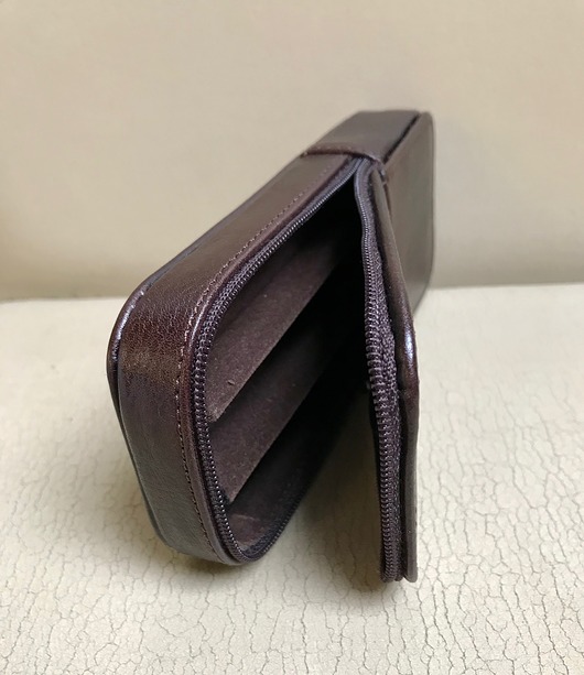 piórniki Etui na pióro długopis na trzy sztuki  B3cbrąz