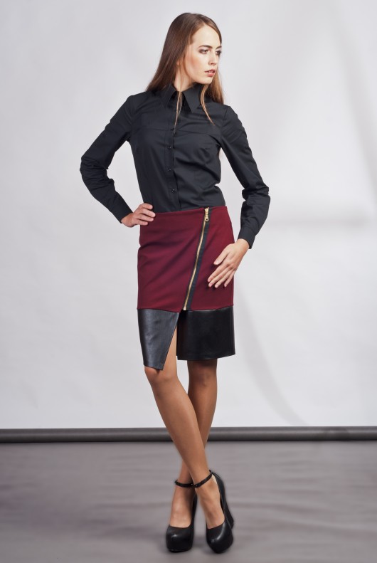 Classy skit with asymmetric zipper SP103 Lanti