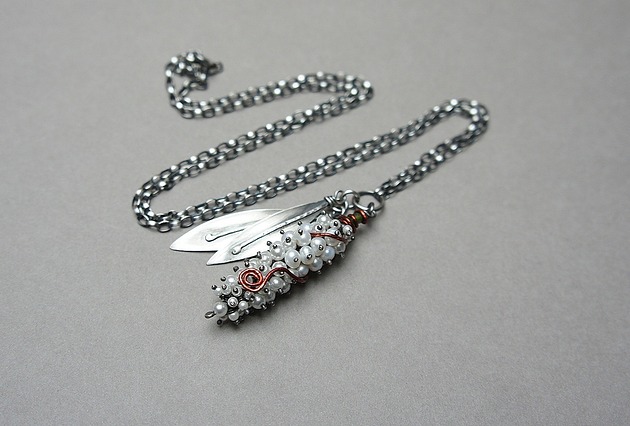 srebrne naszyjniki Kiścień Royal Ruby -  naszyjnik