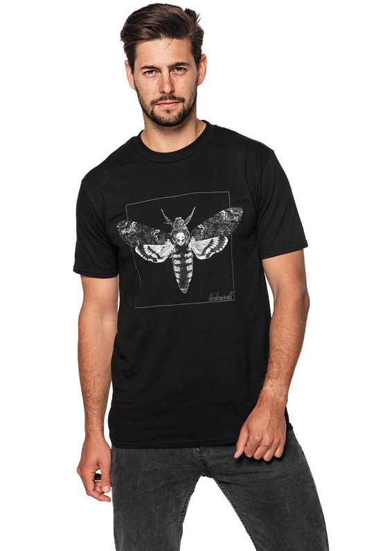 t-shirty męskie T-shirt męski UNDERWORLD Night Butterfly czarny