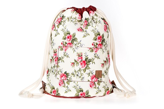 Dwustronny plecak SACK IT! FLOWERS AND BRICK SACK IT