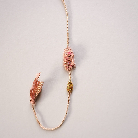 bransoletki - inne Unikatowa, tkana bransoletka z jedwabiem