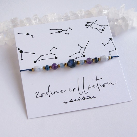 bransoletki z kamieni naturalnych STRZELEC - zodiac collection - NEW