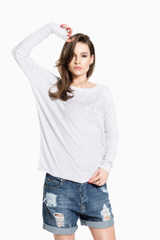 Love longsleeve mint-and-pepper