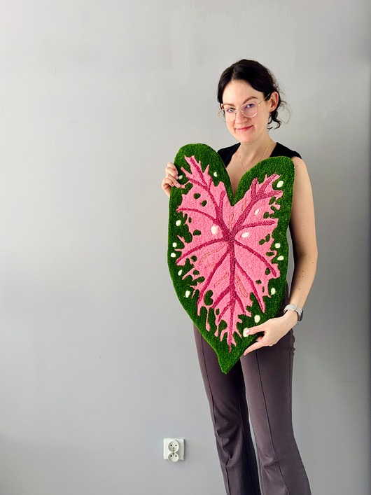 dywany Dywan dywanik Liść Caladium Kaladium