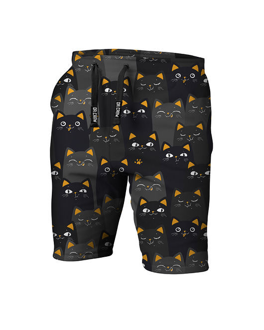 shorty dla dziewczynki Krótkie Spodenki Shorty Girl DR.CROW Cats Orange
