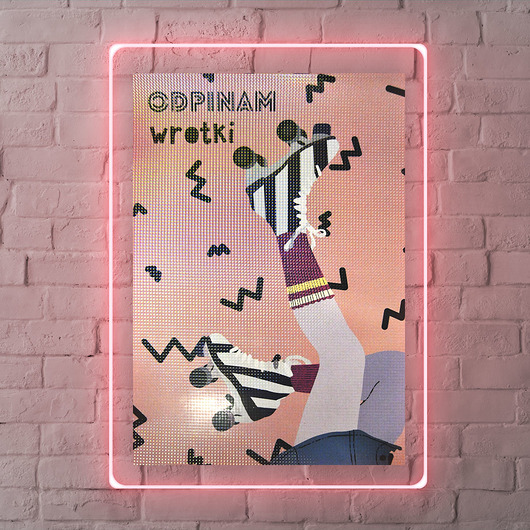 Plakat holograficzny - Odpinam wrotki PADE SPACE