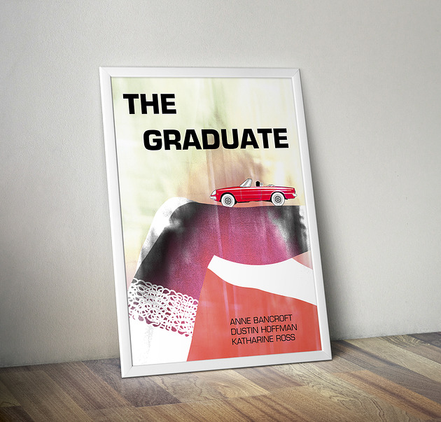 grafiki i ilustracje Plakat The Graduate - Absolwent