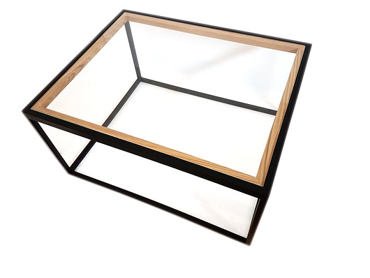 Stolik ze szklanym blatem woodlight