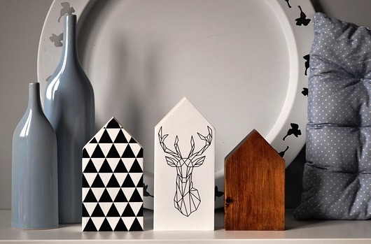 Domki drewniane dekoracje w stylu skandynawskim Wooden Love