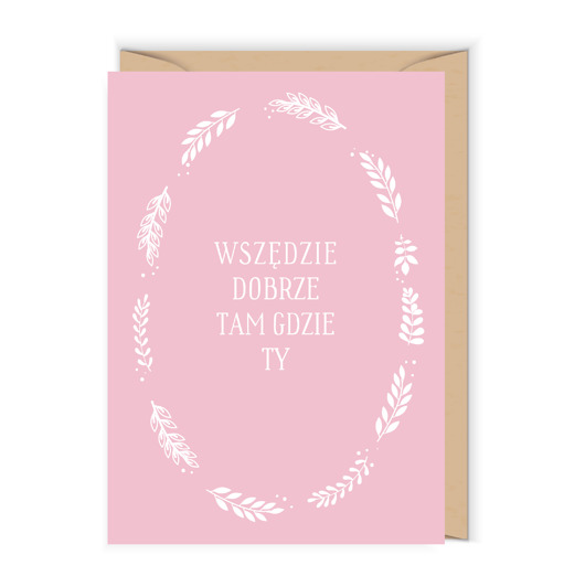 kartki okolicznościowe - wydruki Walentynka TAM GDZIE TY Cudowianki