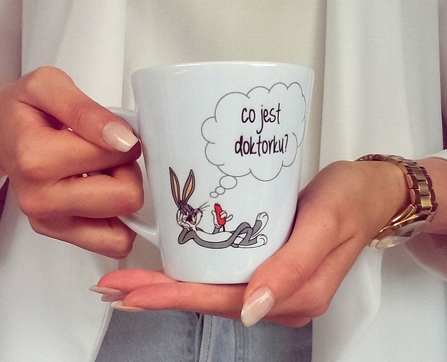 Kubek Latte CO JEST DOKTORKU? FarrowDesign