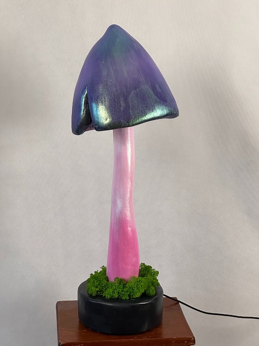 dekoracje świetlne Lampka w kształcie grzyba, róż i fiolet