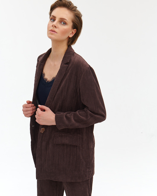 marynarki damskie Żakiet oversize sztruks