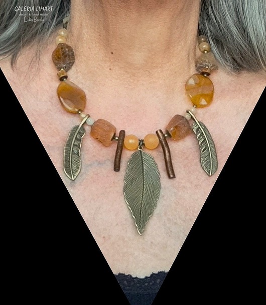 naszyjniki - inne Cytryn inaczej. Naszyjnik unikatowy ręcznie zrobiony PREZENT z klasą
