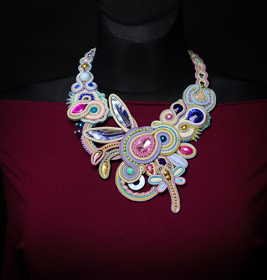 kolie Secret Garden- naszyjnik Soutache
