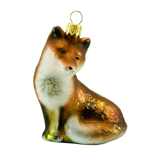 ozdoby choinkowe Bombka Lis Siedzący