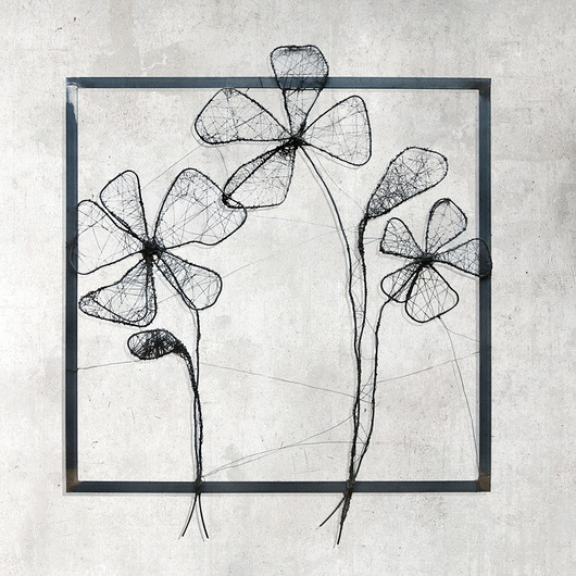 Ozdoby na ścianę Instalacja z metalu - Chabry