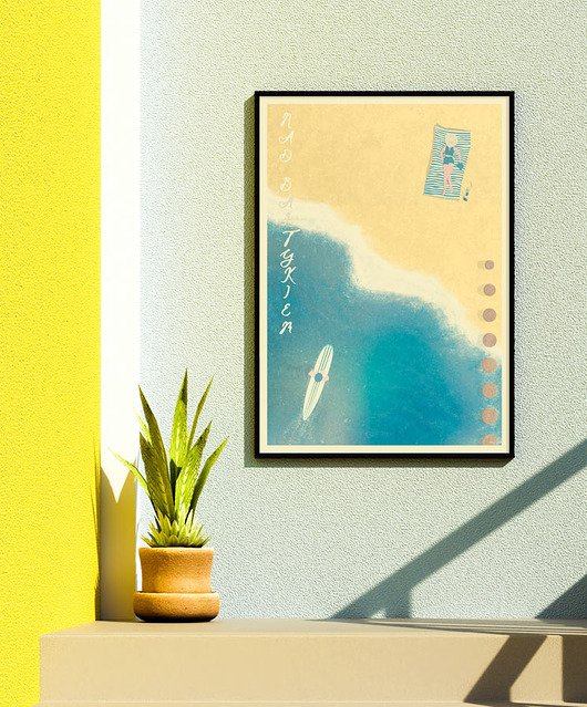 plakaty Plaża nad Bałtykiem - plakat 50x70 cm