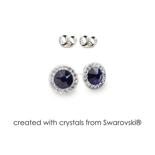 Srebrne kolczyki z kryształami marki Swarovski Alessandra unique
