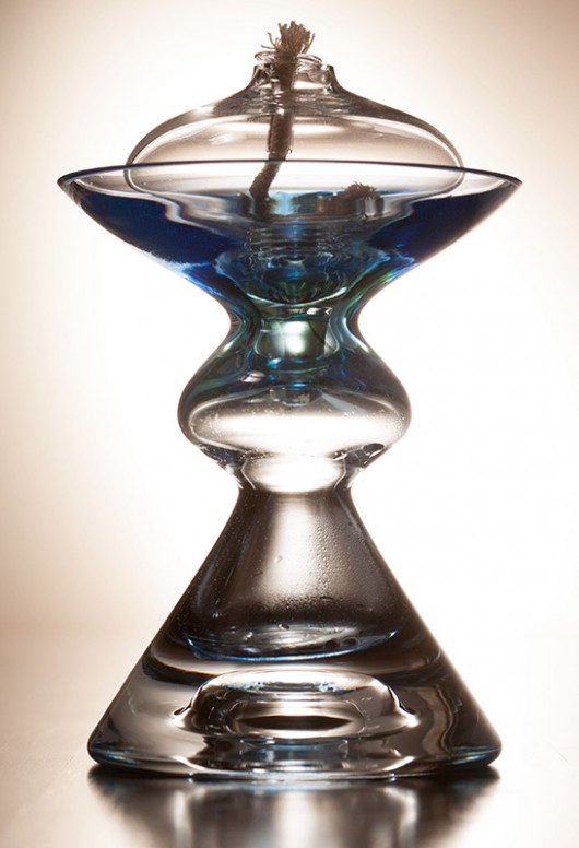 świecznik na olejki CIEMNY NIEBIESKI Borowska Glass Design