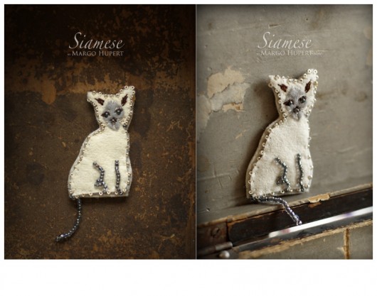 Siamese Cat FlowerFelt Design