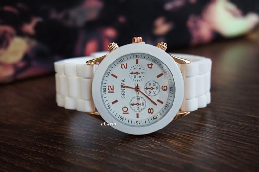 Zegarek Geneva Jelly Watch Biały Modica