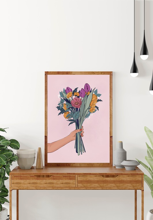 grafiki i ilustracje Plakat "Kwiaty" wydruk
