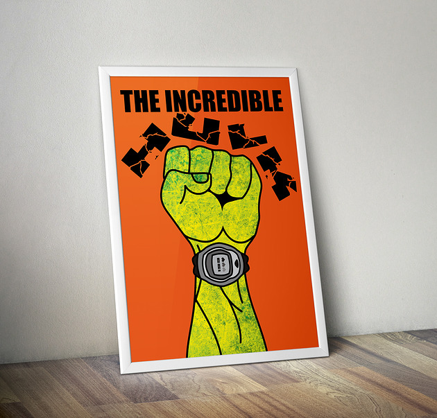 grafiki i ilustracje Plakat Incredible Hulk