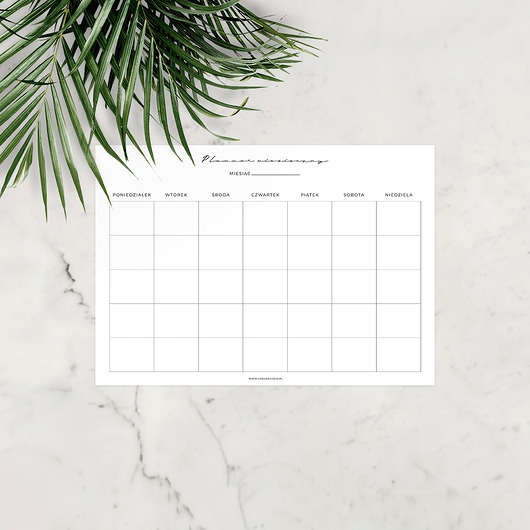Planner miesięczny A4 "Pure" Joanna Klupś