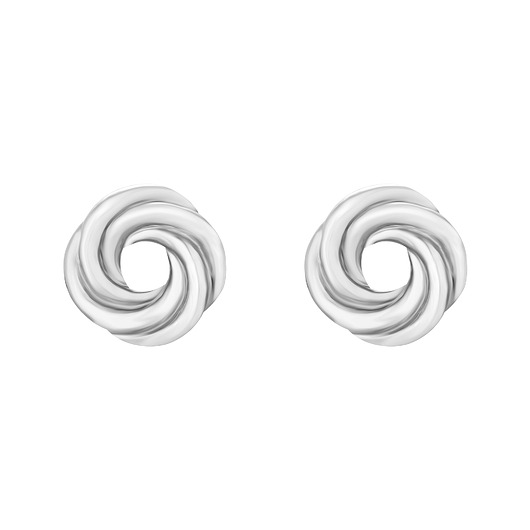 kolczyki srebrne Srebrne kolczyki węzełki