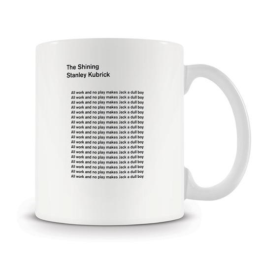 Lśnienie - The Shining - kubek typograficzny minimalmill