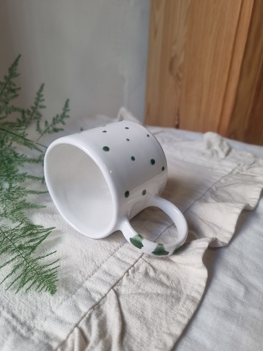 kubki Kubek ceramiczny KROPKI