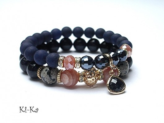 Navy blue and nude  /29.01.15/ - duo KiKa pracownia
