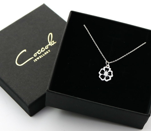 Naszyjnik celebrytka kwiat hawajski srebro Coccola JEWELLERY