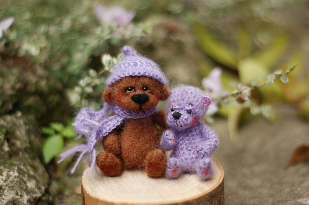Lawendowe Misie BoboLobo Handicraft