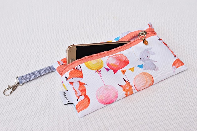 etui na telefon Etui na telefon na klucze saszetka balony liski