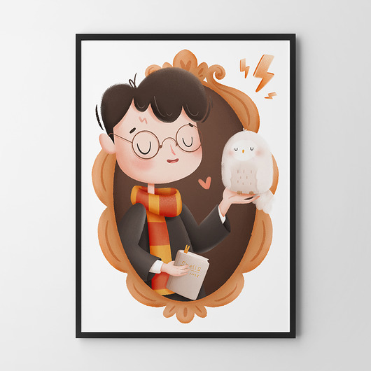 obrazy i plakaty do pokoju dziecięcego Plakat Harry Potter
