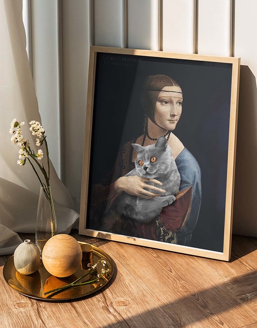 plakaty Plakat - Leonardo da Vinci, Dama z kotem