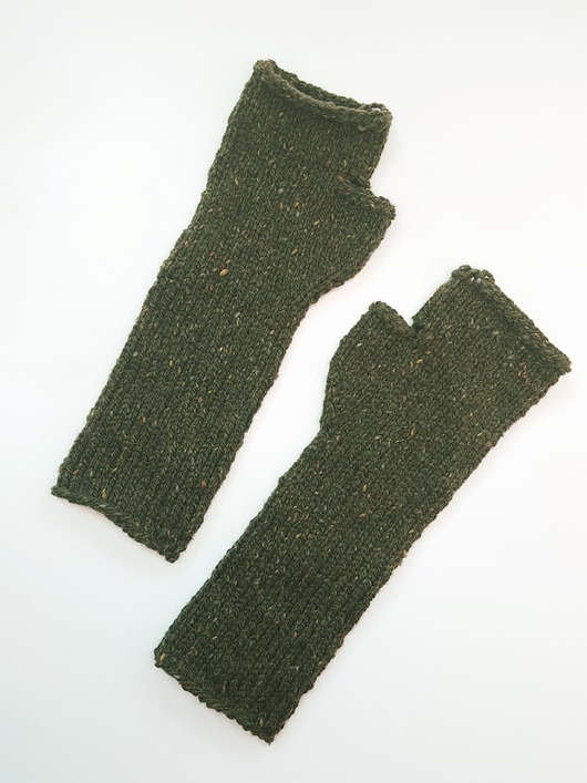 rękawiczki damskie Wełniane mitenki, rękawiczki damskie zielone