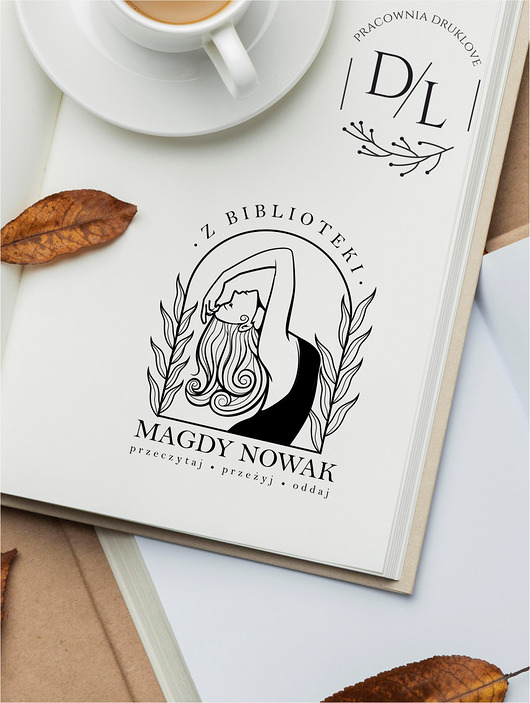 stemple Stempel Ex Libris Exlibris personalizowany Dziewczyna