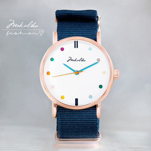 Zegarek Multicolour Gold - Makaliboo Makaliboo