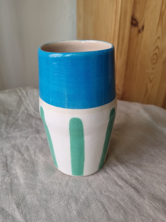 wazony Kolorowy WAZON na wiosenne kwiaty  - UNIKAT