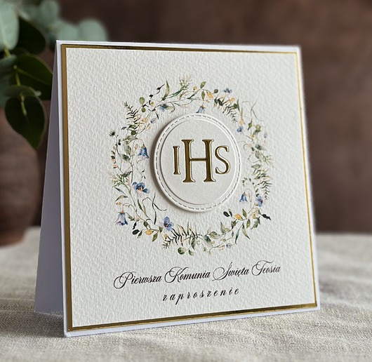 zaproszenia na komunię Zaproszenia na komunię, wzór 55