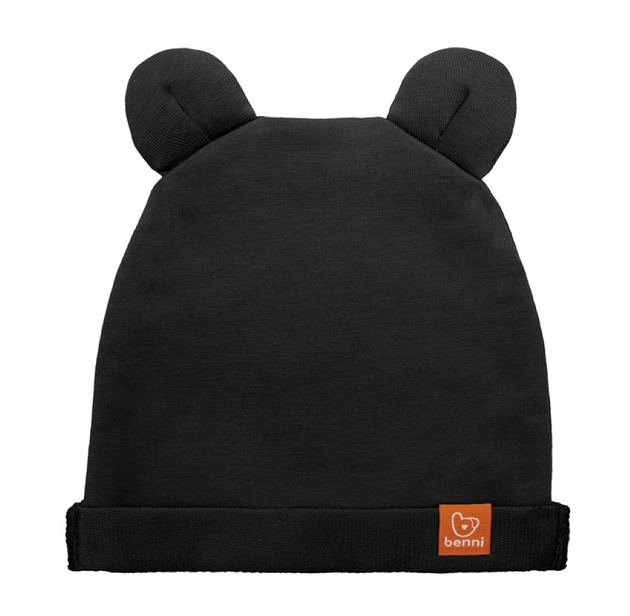 czapki dziecięce Czapka BEANIE BEAR - czarna