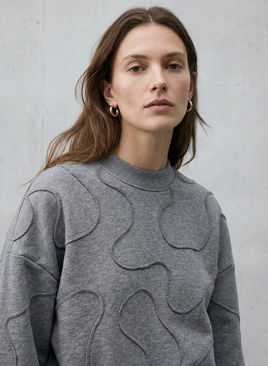 bluza bez kaptura damska Bluza esy szara